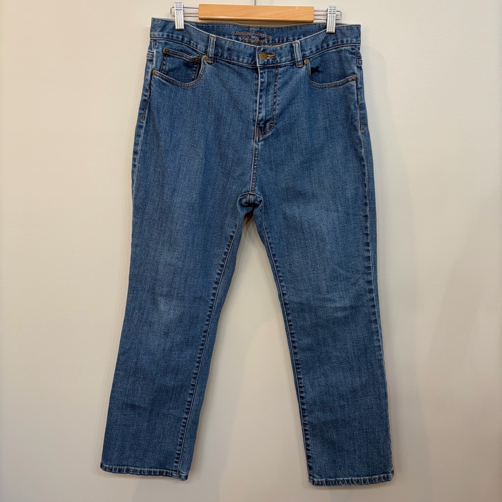 Lauren Jeans Co Ralph Lauren Women's Size 14P Medium Wash Classic Straight